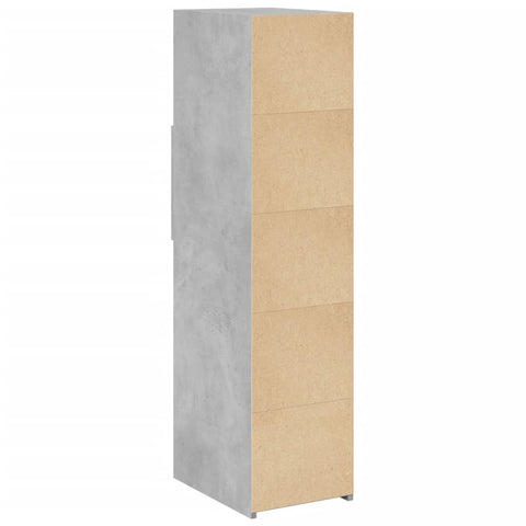 vidaXL Highboard Betongrau 30x42,5x124 cm Holzwerkstoff