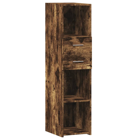 vidaXL Highboard Räuchereiche 30x42,5x124 cm Holzwerkstoff