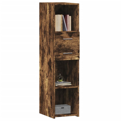 vidaXL Highboard Räuchereiche 30x42,5x124 cm Holzwerkstoff