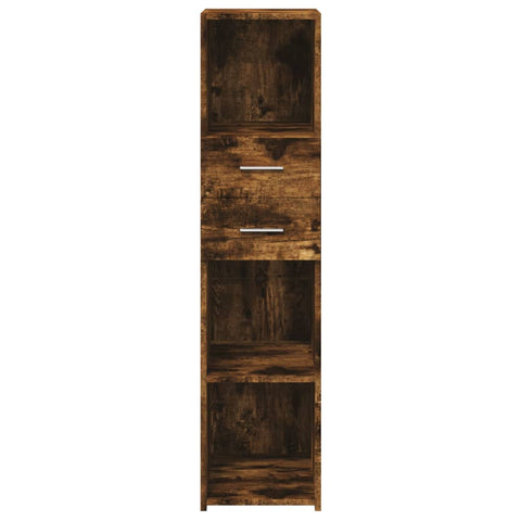 vidaXL Highboard Räuchereiche 30x42,5x124 cm Holzwerkstoff