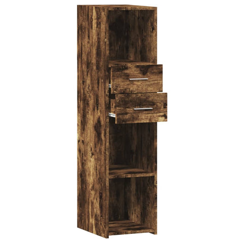 vidaXL Highboard Räuchereiche 30x42,5x124 cm Holzwerkstoff