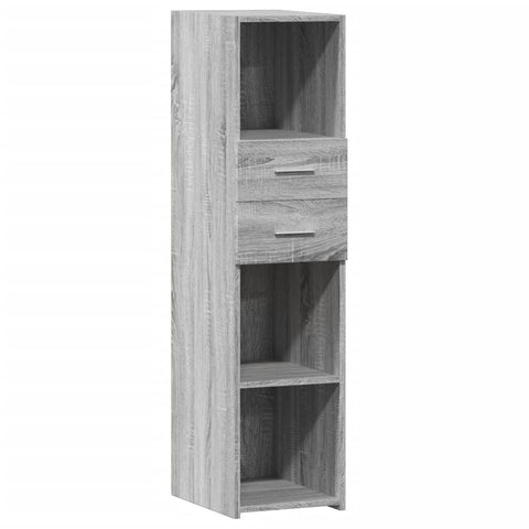 vidaXL Highboard Grau Sonoma 30x42,5x124 cm Holzwerkstoff