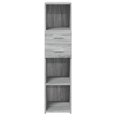 vidaXL Highboard Grau Sonoma 30x42,5x124 cm Holzwerkstoff