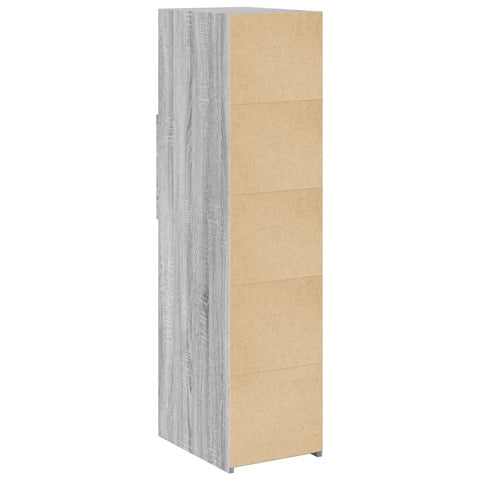 vidaXL Highboard Grau Sonoma 30x42,5x124 cm Holzwerkstoff