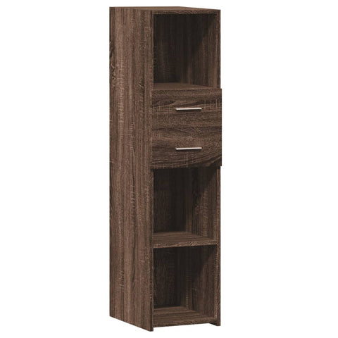 vidaXL Highboard Braun Eichen-Optik 30x42,5x124 cm Holzwerkstoff