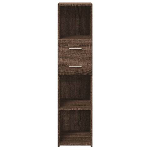 vidaXL Highboard Braun Eichen-Optik 30x42,5x124 cm Holzwerkstoff