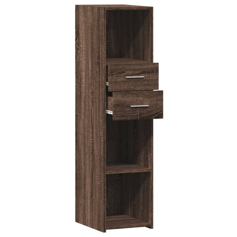 vidaXL Highboard Braun Eichen-Optik 30x42,5x124 cm Holzwerkstoff