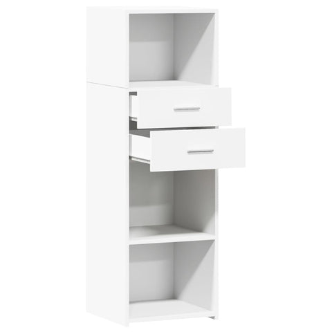 vidaXL Highboard Weiß 40x42,5x124 cm Holzwerkstoff