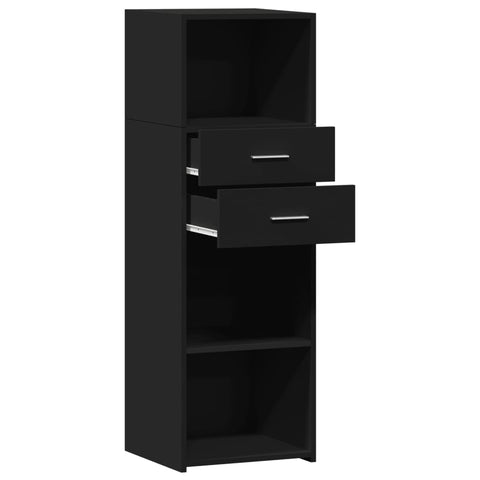 vidaXL Highboard Schwarz 40x42,5x124 cm Holzwerkstoff