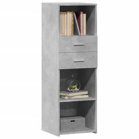 vidaXL Highboard Betongrau 40x42,5x124 cm Holzwerkstoff