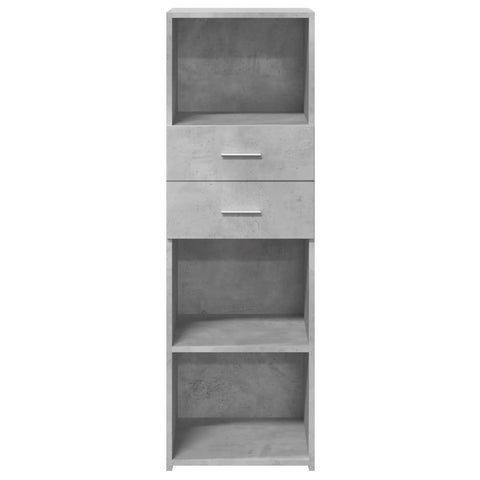 vidaXL Highboard Betongrau 40x42,5x124 cm Holzwerkstoff