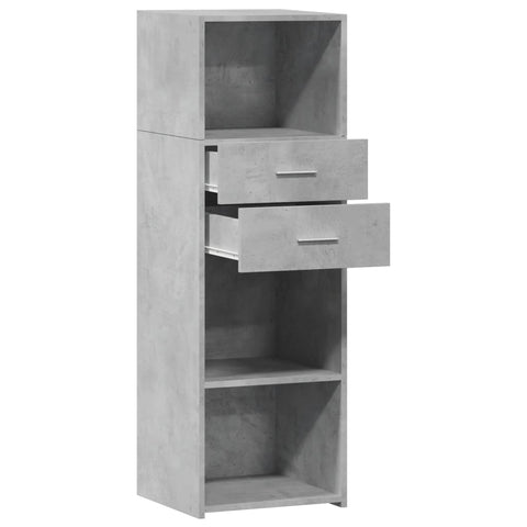 vidaXL Highboard Betongrau 40x42,5x124 cm Holzwerkstoff