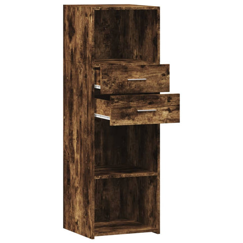 vidaXL Highboard Räuchereiche 40x42,5x124 cm Holzwerkstoff