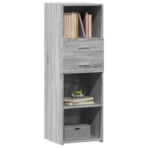 vidaXL Highboard Grau Sonoma 40x42,5x124 cm Holzwerkstoff