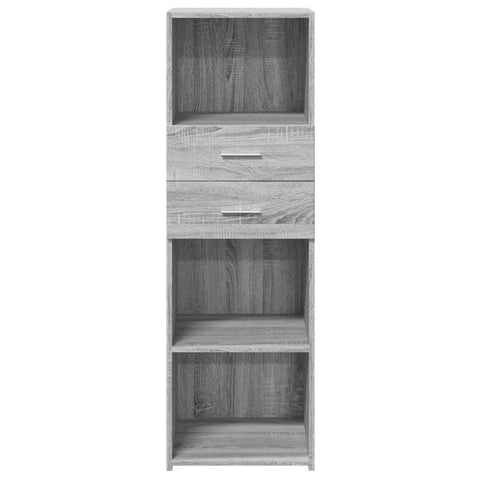 vidaXL Highboard Grau Sonoma 40x42,5x124 cm Holzwerkstoff