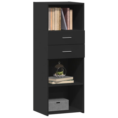 vidaXL Highboard Schwarz 45x42,5x124 cm Holzwerkstoff