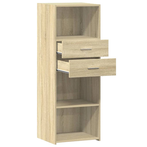 vidaXL Highboard Sonoma-Eiche 45x42,5x124 cm Holzwerkstoff