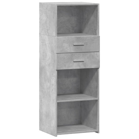 vidaXL Highboard Betongrau 45x42,5x124 cm Holzwerkstoff