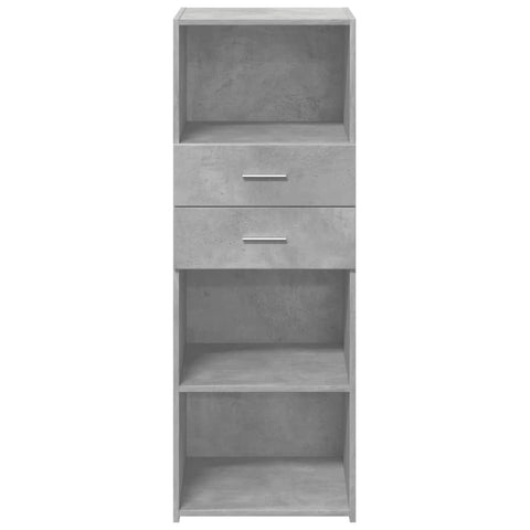 vidaXL Highboard Betongrau 45x42,5x124 cm Holzwerkstoff