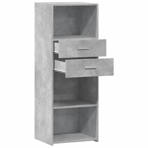 vidaXL Highboard Betongrau 45x42,5x124 cm Holzwerkstoff