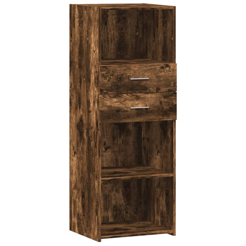 vidaXL Highboard Räuchereiche 45x42,5x124 cm Holzwerkstoff