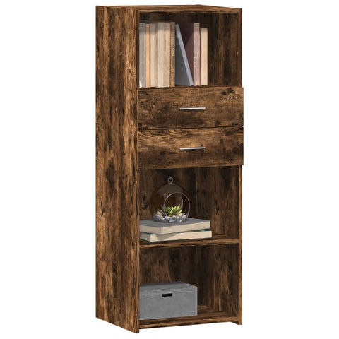 vidaXL Highboard Räuchereiche 45x42,5x124 cm Holzwerkstoff