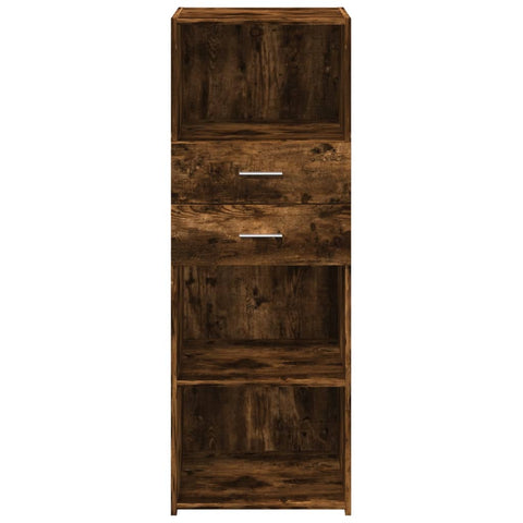 vidaXL Highboard Räuchereiche 45x42,5x124 cm Holzwerkstoff