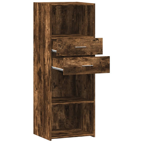 vidaXL Highboard Räuchereiche 45x42,5x124 cm Holzwerkstoff