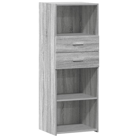 vidaXL Highboard Grau Sonoma 45x42,5x124 cm Holzwerkstoff