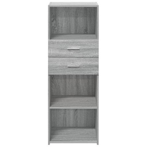 vidaXL Highboard Grau Sonoma 45x42,5x124 cm Holzwerkstoff