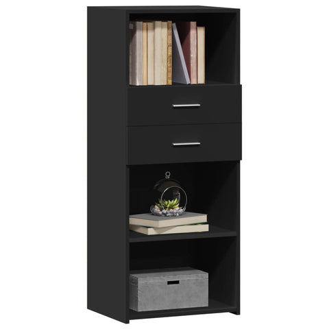 vidaXL Highboard Schwarz 50x42,5x124 cm Holzwerkstoff