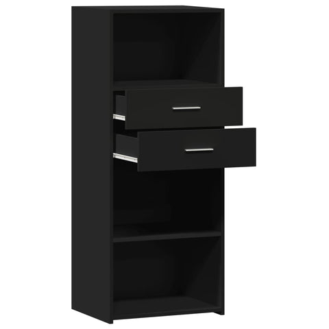 vidaXL Highboard Schwarz 50x42,5x124 cm Holzwerkstoff