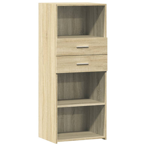 vidaXL Highboard Sonoma-Eiche 50x42,5x124 cm Holzwerkstoff