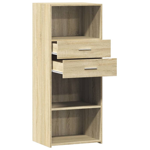 vidaXL Highboard Sonoma-Eiche 50x42,5x124 cm Holzwerkstoff