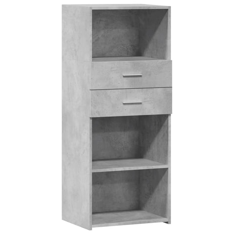 vidaXL Highboard Betongrau 50x42,5x124 cm Holzwerkstoff