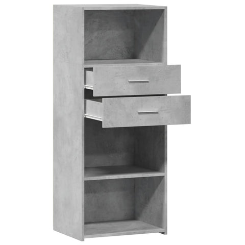 vidaXL Highboard Betongrau 50x42,5x124 cm Holzwerkstoff