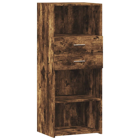 vidaXL Highboard Räuchereiche 50x42,5x124 cm Holzwerkstoff