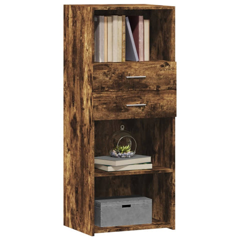 vidaXL Highboard Räuchereiche 50x42,5x124 cm Holzwerkstoff