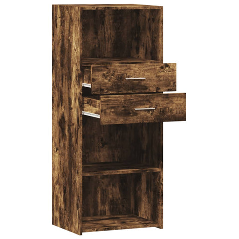 vidaXL Highboard Räuchereiche 50x42,5x124 cm Holzwerkstoff