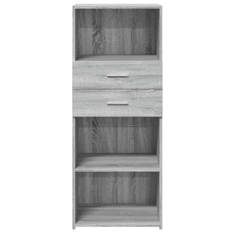 vidaXL Highboard Grau Sonoma 50x42,5x124 cm Holzwerkstoff