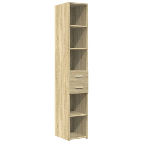 vidaXL Highboard Sonoma-Eiche 30x42,5x185 cm Holzwerkstoff