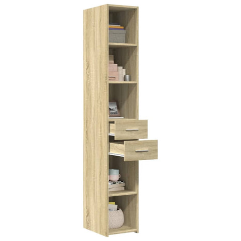 vidaXL Highboard Sonoma-Eiche 30x42,5x185 cm Holzwerkstoff