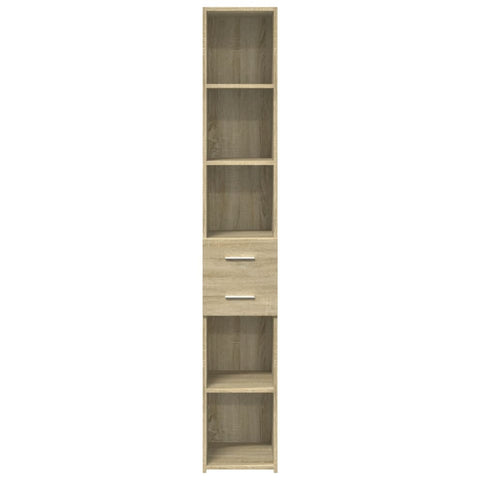 vidaXL Highboard Sonoma-Eiche 30x42,5x185 cm Holzwerkstoff