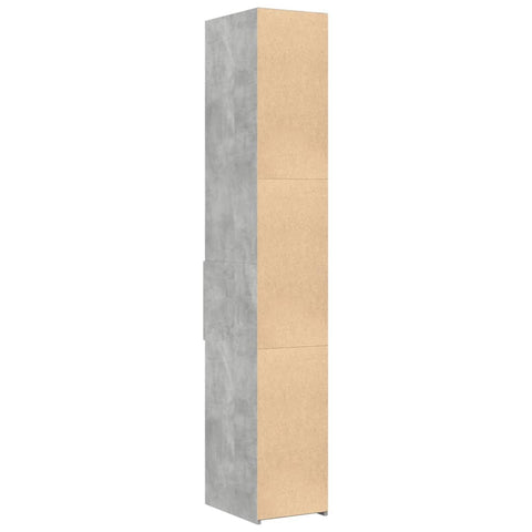 vidaXL Highboard Betongrau 30x42,5x185 cm Holzwerkstoff