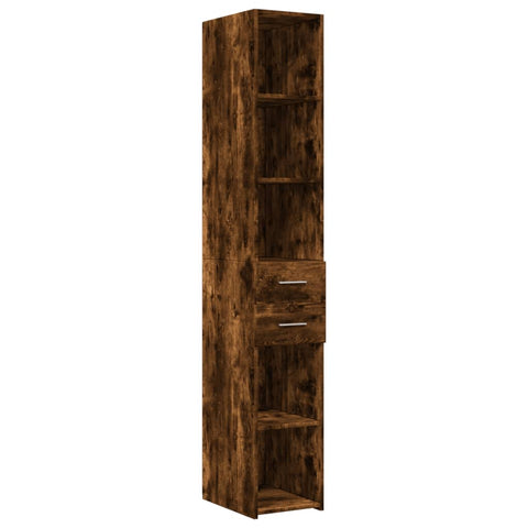 vidaXL Highboard Räuchereiche 30x42,5x185 cm Holzwerkstoff