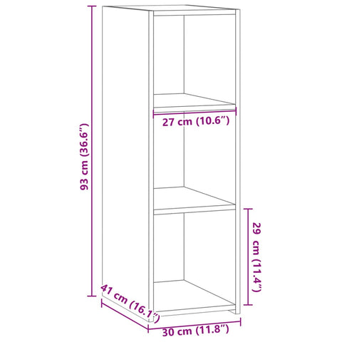 vidaXL Sideboard Weiß 30x41x93 cm Holzwerkstoff