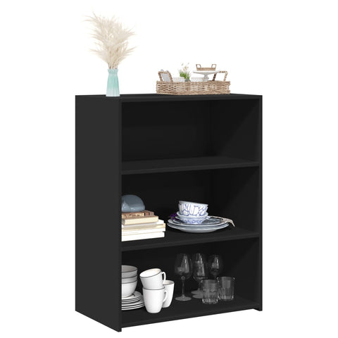 vidaXL Sideboard Schwarz 70x41x93 cm Holzwerkstoff