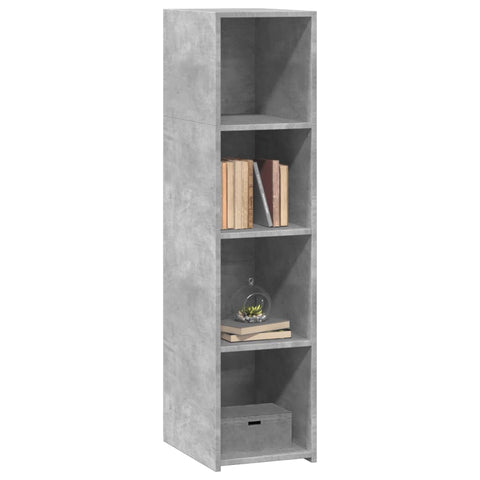 vidaXL Highboard Betongrau 30x41x124 cm Holzwerkstoff