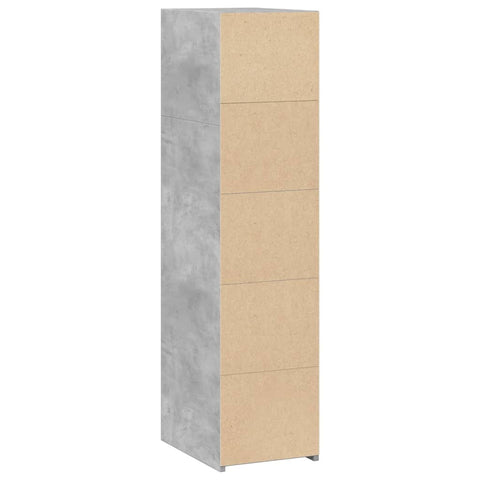 vidaXL Highboard Betongrau 30x41x124 cm Holzwerkstoff