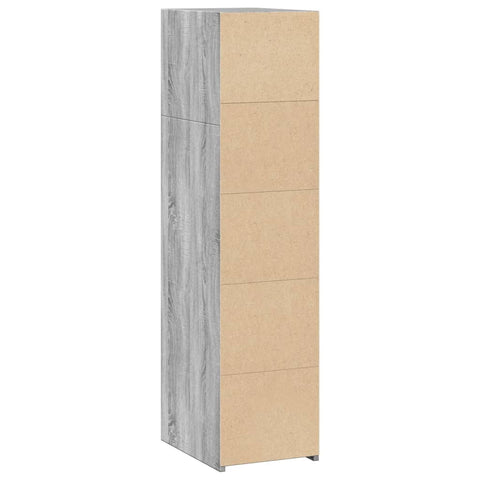 vidaXL Highboard Grau Sonoma 30x41x124 cm Holzwerkstoff